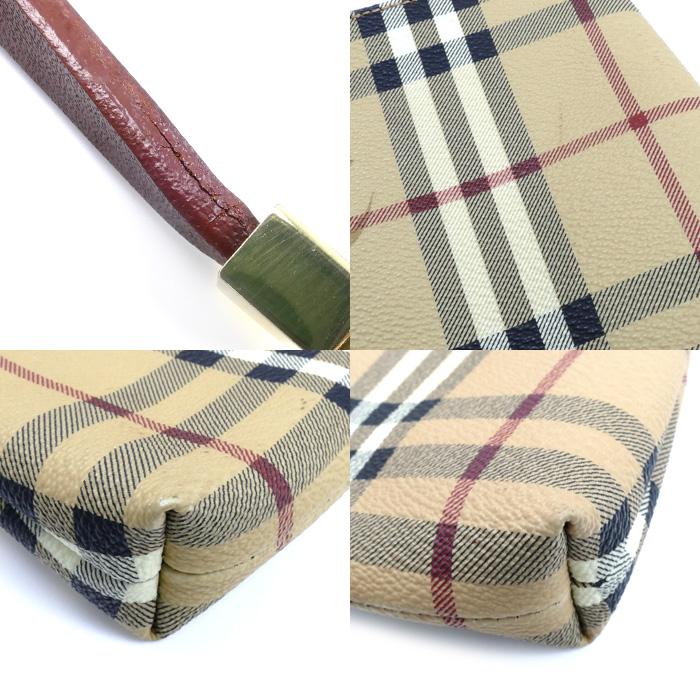 BURBERRY（バーバリー） チェック ポーチ ベージュ レディース 中古