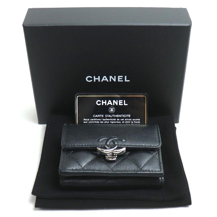 CHANEL シャネル マトラッセ ココマーク スモール フラップ ウォレット  