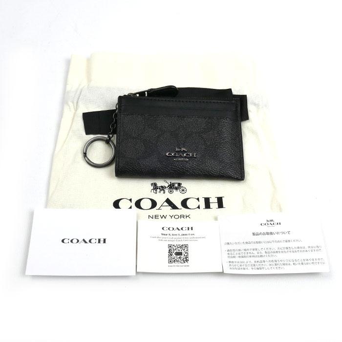 COACH（コーチ） ミニ スキニー ID ケース コインケース ブラック
