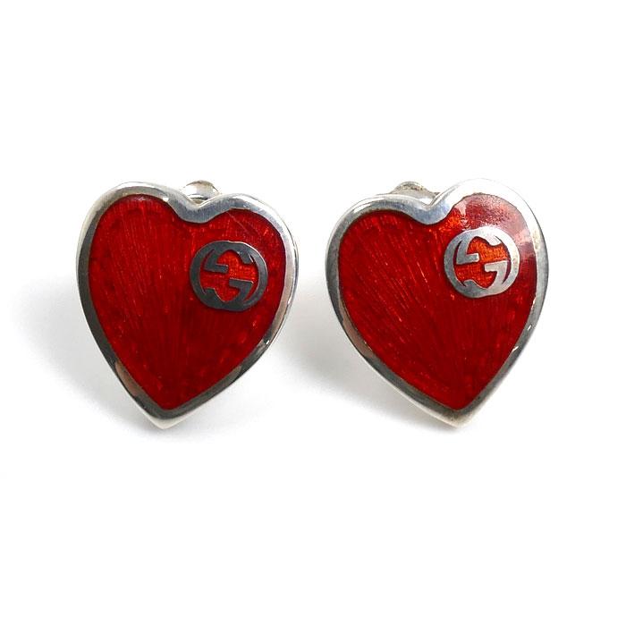 GUCCI（グッチ） シルバー925 エナメル インターロッキングG ハート