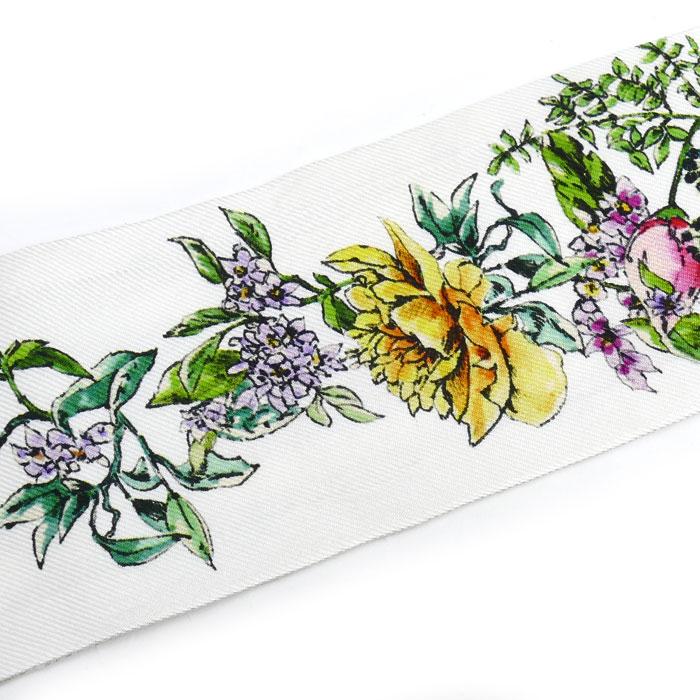 Dior ミッツァ スカーフ　フラワー　花柄 クリスチャンディオール ディオール ミッツァ 花柄 スカーフ 100
