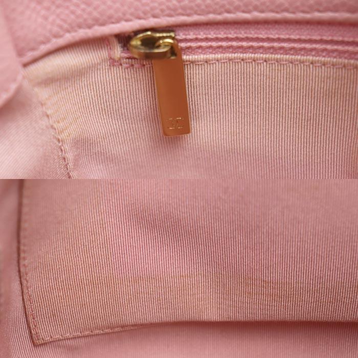 【正規品】美品 CHANEL ピンク☆キャビアスキン トートバッグ CHANEL（シャネル） キャビアスキン PST プチ ショッピングトート