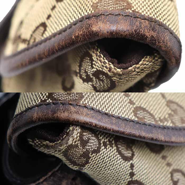 GUCCI（グッチ） GGキャンバス ウエストバッグ ボディバッグ ベージュ