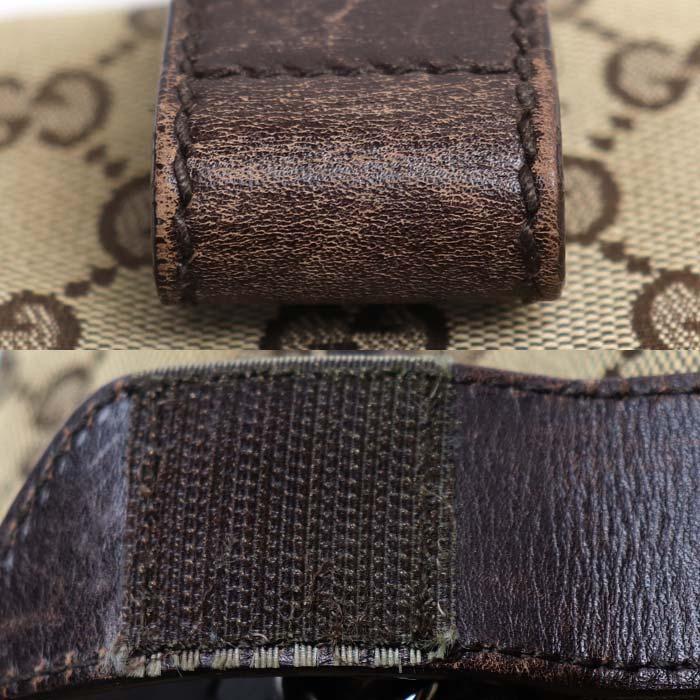 GUCCI（グッチ） GGキャンバス ウエストバッグ ボディバッグ ベージュ