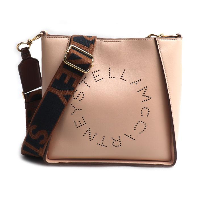 Stella McCartney ステラマッカートニー ロゴ ミニ クロスボディ ショルダーバッグ ピンクベージュ 700073 レディース【中古】 Stella McCartney ステラマッカートニー ロゴ ミニ クロスボディ