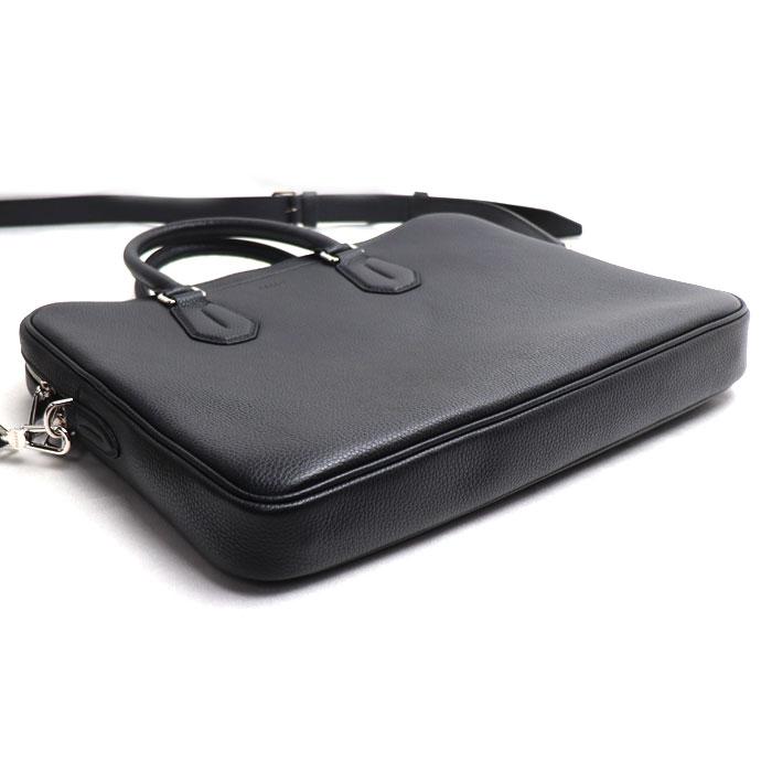★希少・人気モデル★　BALLY バリー レザー ブリーフケース　ブラック Bally（バリー） STAZ.O ブリーフケース ブラック メンズ 中古 美品