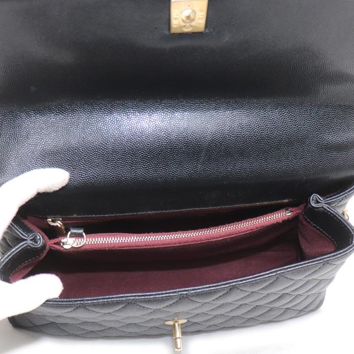CHANEL シャネル ココハンドル 29 2Wayショルダーバッグ ブラック A92991 キャビアスキン レディース【中古】 CHANEL（シャネル） ココハンドル 29 2Wayショルダーバッグ ブラック