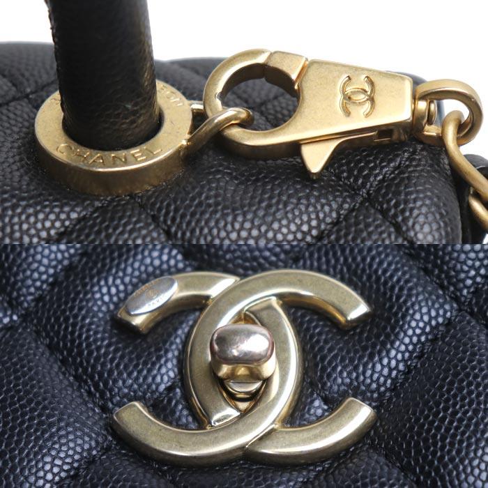 CHANEL シャネル ココハンドル 29 2Wayショルダーバッグ ブラック A92991 キャビアスキン レディース【中古】 CHANEL（シャネル） ココハンドル 29 2Wayショルダーバッグ ブラック