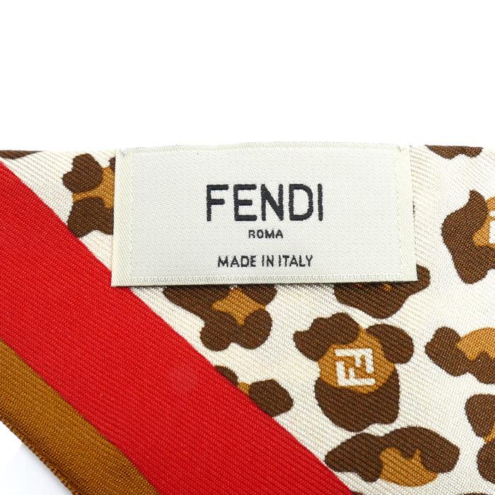 4/12まで限定SALE中⭐︎FENDI（フェンディ） ラッピースカーフレオパード FENDI（フェンディ） ラッピー レオパード スカーフ マルチカラー