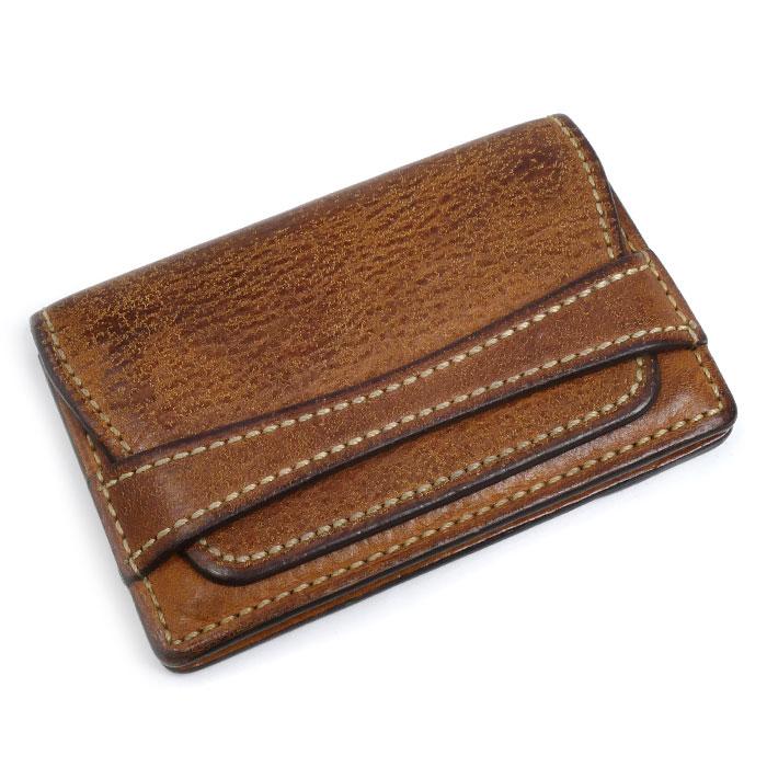 土屋鞄 ツチヤカバン ベルト ウルバーノ カードケース ブラウン メンズ