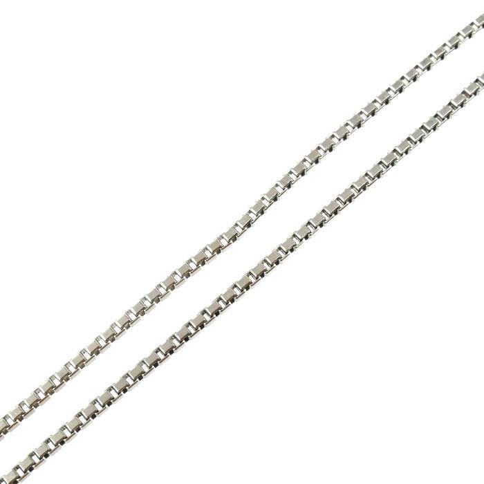 Pt850プラチナ ネックレス ベネチアン 9.9g 60cm ユニセックス 中古_1