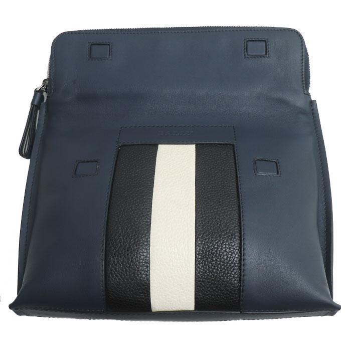 未使用品　BALLY BENJI ライトキャメル　バリー Bally（バリー） ベンジー BENJY 57 ストライプ クラッチバッグ