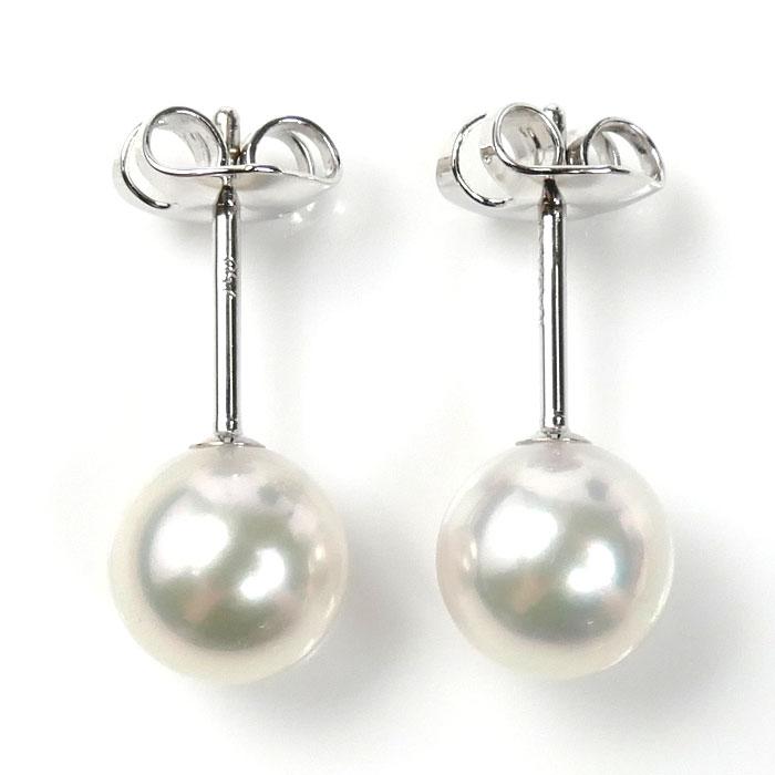 TASAKI タサキ K18WG ホワイトゴールド ピアス パール約7.0mm