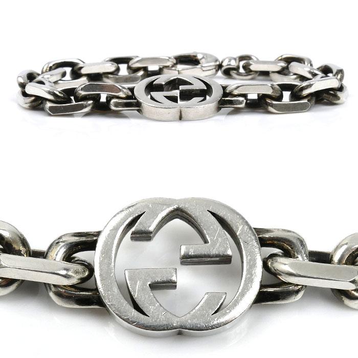 GUCCI（グッチ） シルバー925 インターロッキングG ブレスレット