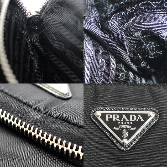 PRADA プラダ Re-Nylon フォンケース ショルダーバッグ ブラック 2ZT024_2DMI_F0002 ユニセックス【中古】 PRADA（プラダ） Re-Nylon フォンケース ショルダーバッグ ブラック