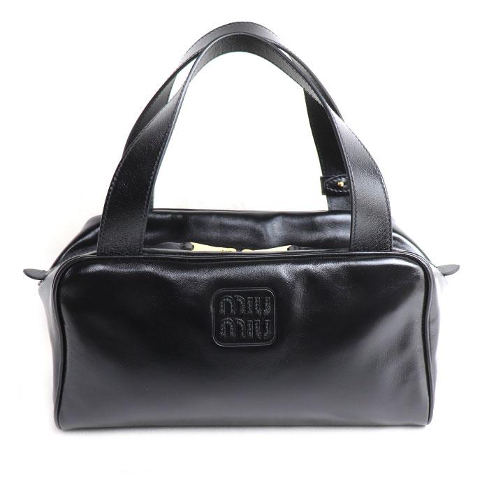 miu miu（ミュウミュウ） レザー トップハンドル ハンドバッグ