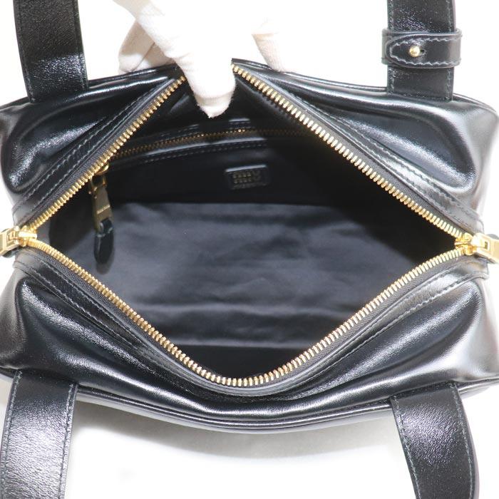 miu miu（ミュウミュウ） レザー トップハンドル ハンドバッグ