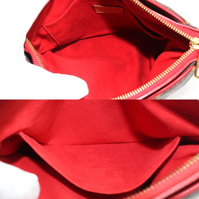 LOUIS VUITTON ルイ・ヴィトン パラス BB ショルダーバッグ モノグラム ブラウン レッド M41241 SN0165 レディース【中古】 LOUIS VUITTON（ルイ・ヴィトン） パラス BB ショルダーバッグ