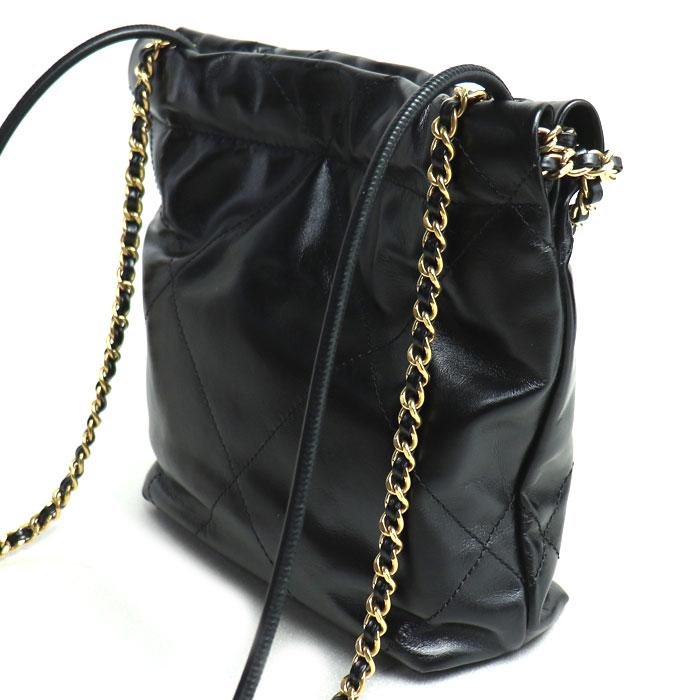 CHANEL ブラック ショルダーバッグ2way CHANEL（シャネル） CHANEL 22 ミニ ハンドバッグ 2Wayショルダー