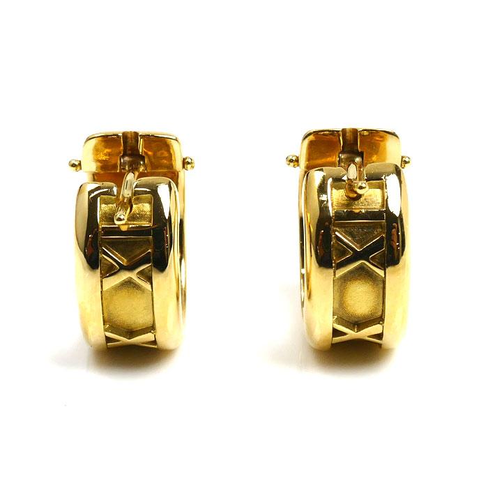 TIFFANY&Co.（ティファニー） K18YG イエローゴールド アトラス フープ