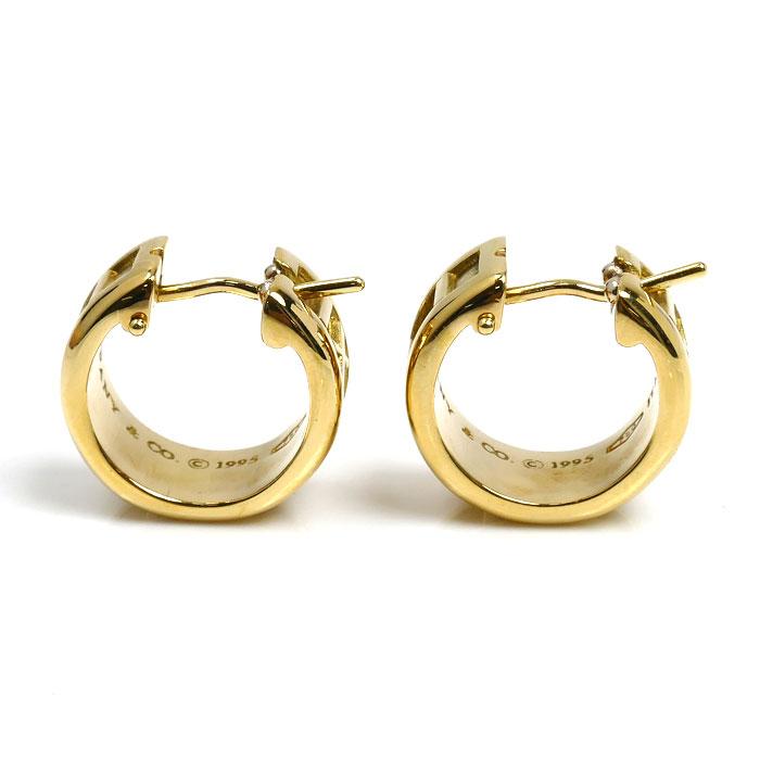 TIFFANY&Co.（ティファニー） K18YG イエローゴールド アトラス フープ