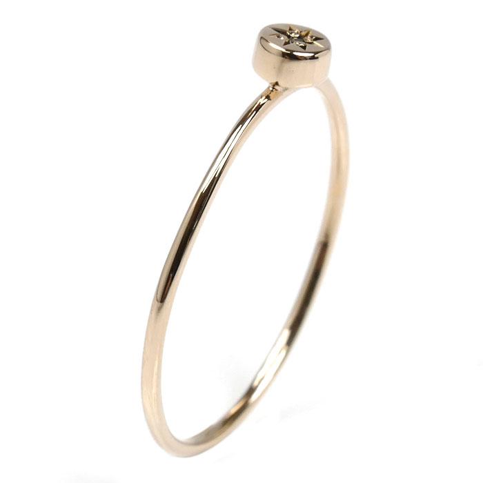 K10PG ダイヤモンドリング #7 新品未使用　格安　特価 K10PG ピンクゴールド リング・指輪 ダイヤモンド 7号 0.4g