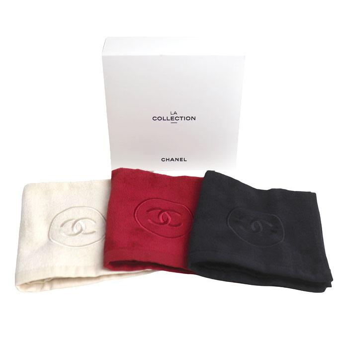 CHANEL（シャネル） ノベルティ ハンドタオルセット ブラック ホワイト
