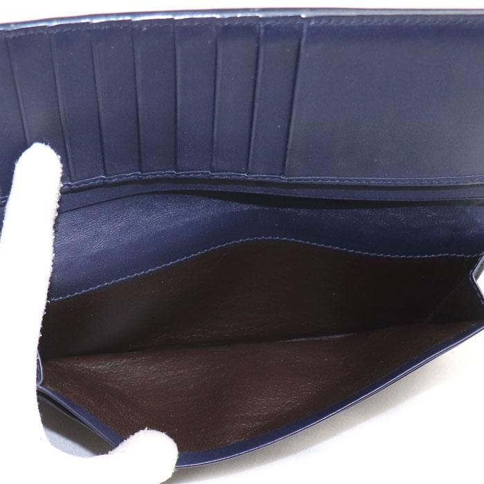 BOTTEGAVENETA ボッテガヴェネタ イントレチャート 長財布 ネイビー