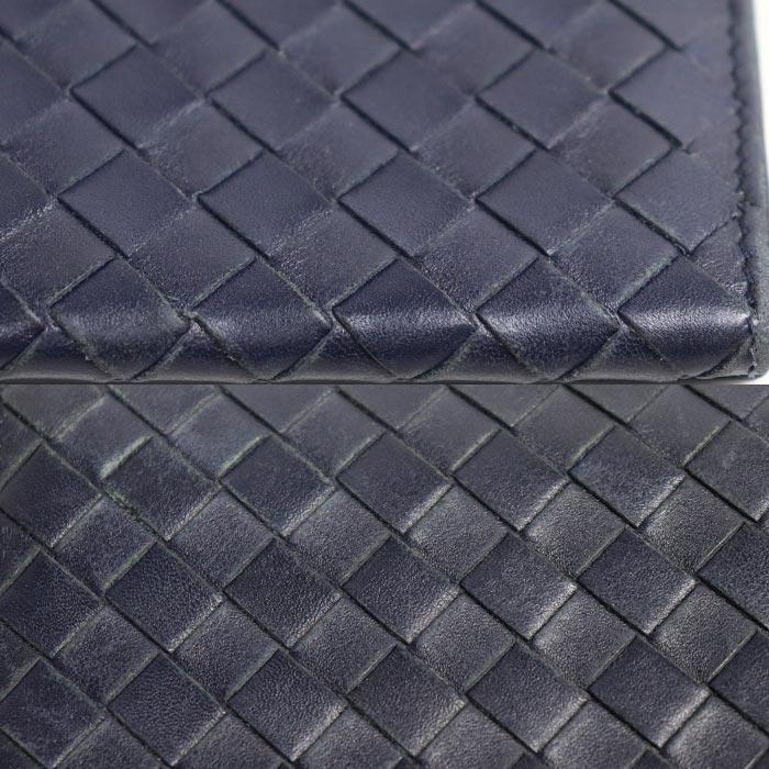 BOTTEGAVENETA ボッテガヴェネタ イントレチャート 長財布 ネイビー