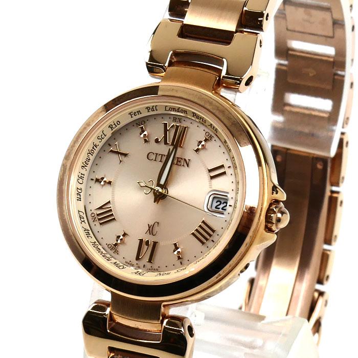 CITIZEN シチズン XC エコドライブ 腕時計 ソーラー ピンクゴールド EC1032-54X/H246-T020291 電波ソーラー レディース【中古】 CITIZEN（シチズン） XC エコドライブ 腕時計 ソーラー ピンクゴールド