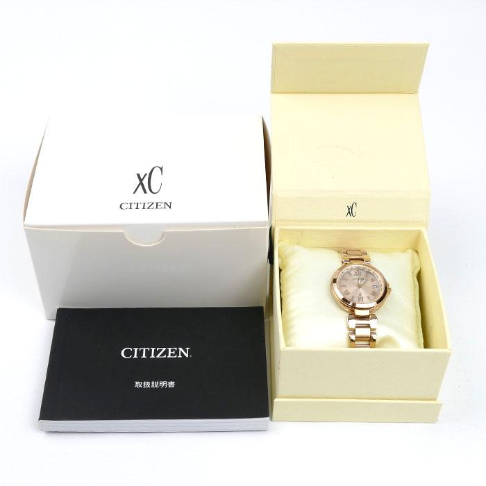 CITIZEN シチズン XC エコドライブ 腕時計 ソーラー ピンクゴールド EC1032-54X/H246-T020291 電波ソーラー レディース【中古】 CITIZEN（シチズン） XC エコドライブ 腕時計 ソーラー ピンクゴールド