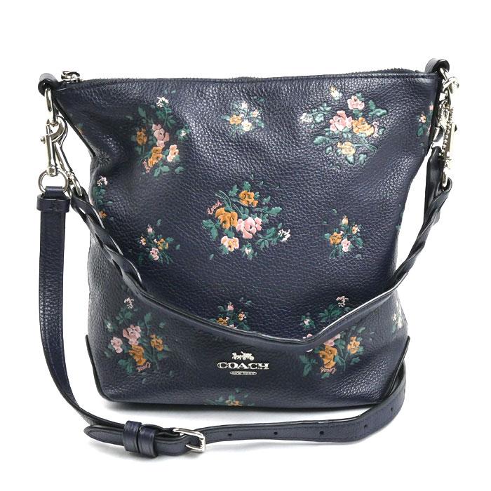 COACH（コーチ） ミニ アビー ダッフル ショルダーバッグ ネイビー 