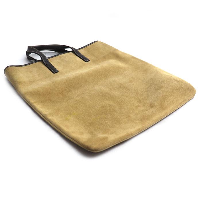 【美品】ロエベ トートバッグ　アナグラム スエード　レザー　ポーチ付き　A4 LOEWE（ロエベ） アナグラム スエード トートバッグ ベージュ ブラウン