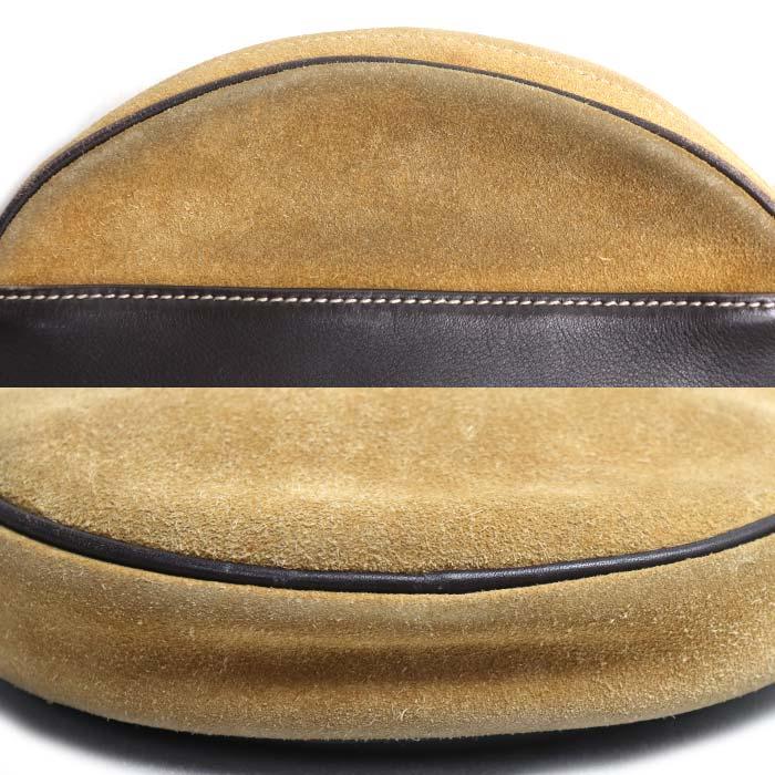 LOEWE（ロエベ） アナグラム スエード ラウンド ショルダーバッグ 