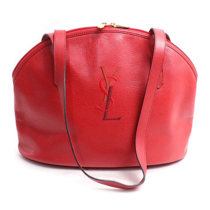 SAINT LAURENT サンローラン カサンドラ ロゴ ステッチ ラウンドトート 