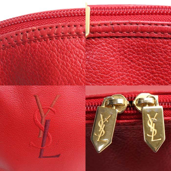 SAINT LAURENT サンローラン カサンドラ ロゴ ステッチ ラウンドトート