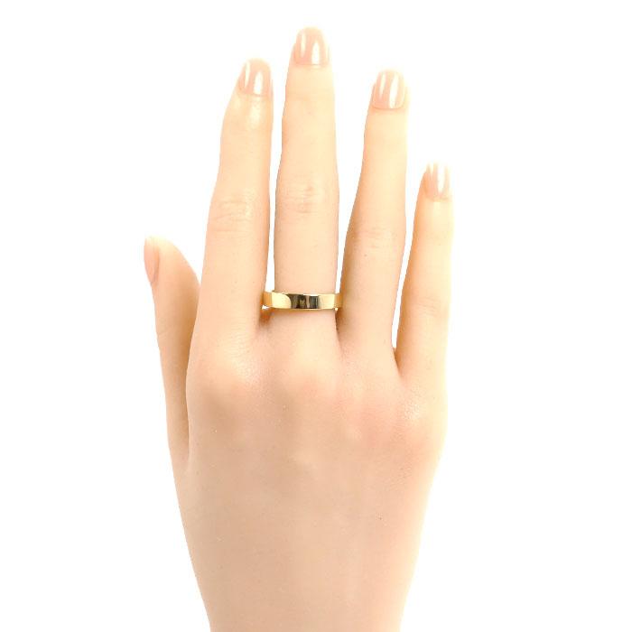 TIFFANY&Co.（ティファニー） K18YG イエローゴールド フラットバンド