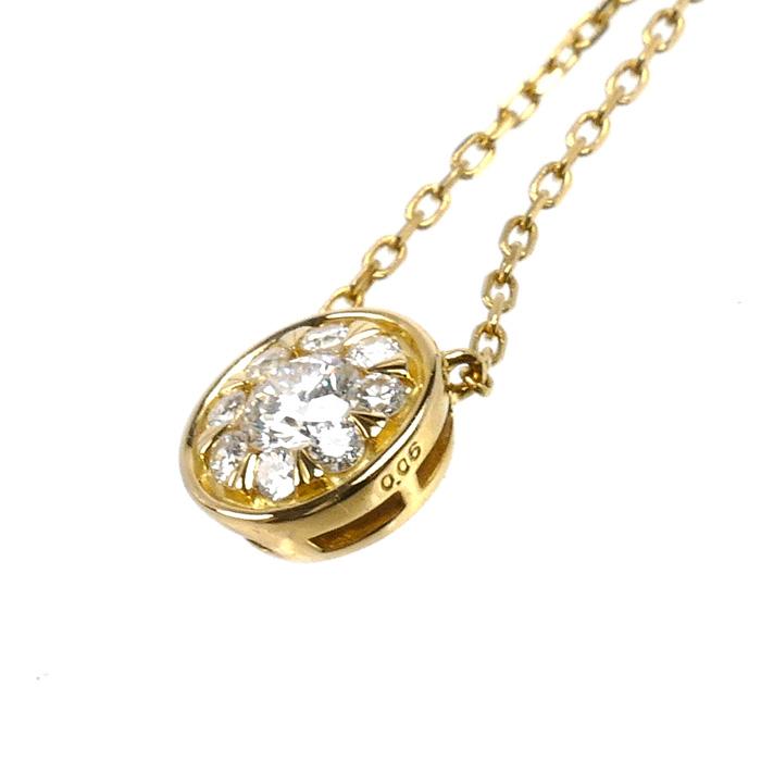 Vendome Aoyama ヴァンドーム青山 K18YG ネックレス ダイヤモンド0.094 