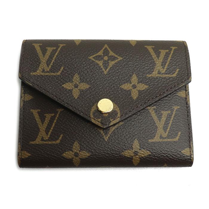 LOUIS VUITTON ルイヴィトン M62472 ケース付き ポルトフォイユ・ヴィクトリーヌ モノグラム レザー 三つ折り財布 ブラウン ルイヴィトン財布 折財布 ヴィクトリーヌ モノグラム 正規品 ミニ財布