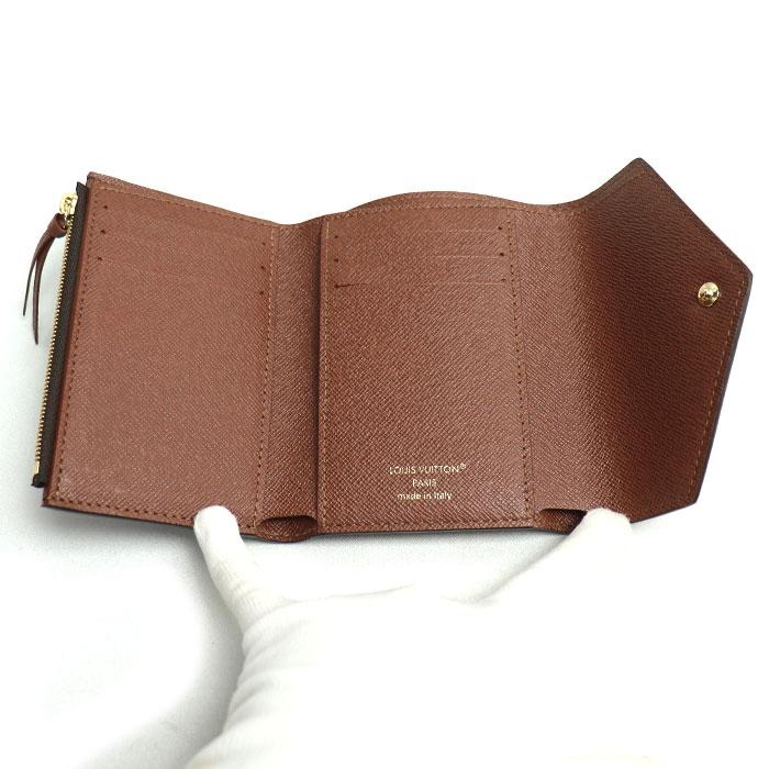 LOUIS VUITTON ルイヴィトン M62472 ケース付き ポルトフォイユ・ヴィクトリーヌ モノグラム レザー 三つ折り財布 ブラウン ルイヴィトン財布 折財布 ヴィクトリーヌ モノグラム 正規品 ミニ財布