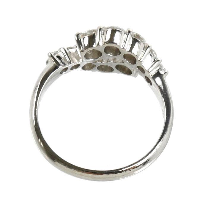 Pt850プラチナ リング・指輪 ダイヤモンド1.00ct 12号 4.8g レディース 