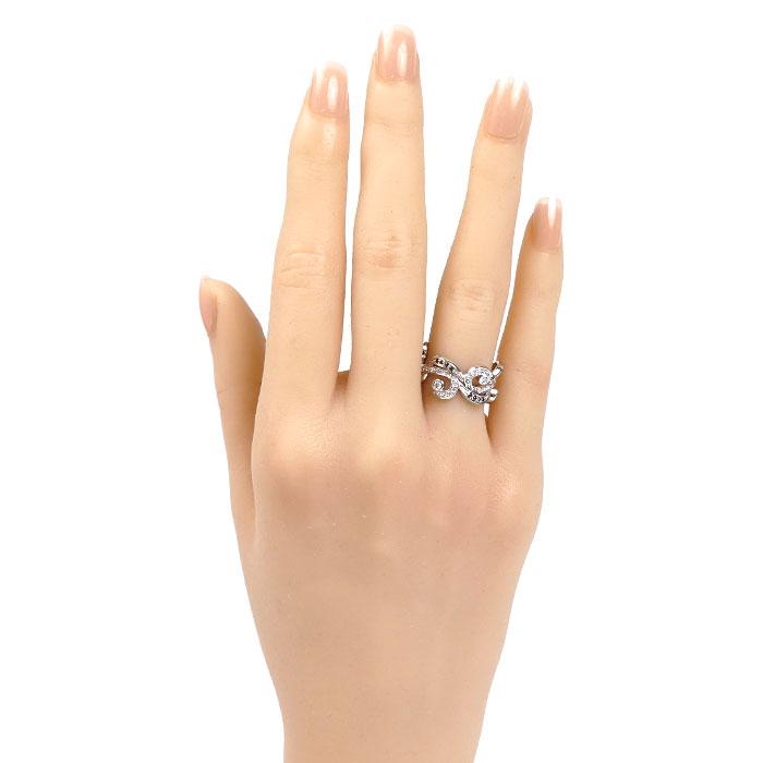 K18WG ホワイトゴールド リング・指輪 ダイヤモンド0.55ct/ 10号 5.4g