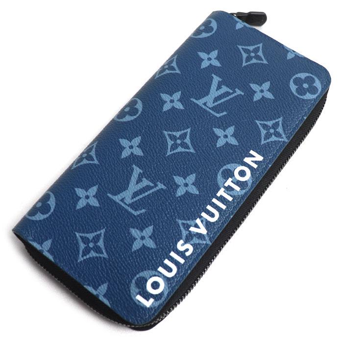 【美品】ルイヴィトン タイガ ジッピーウォレット ヴェルティカル ブルー 長財布 LOUIS VUITTON（ルイ・ヴィトン） ジッピーウォレット ヴェルティカル