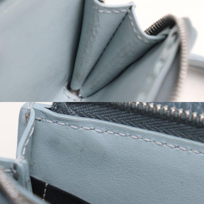 FENDI（フェンディ） ピーカブー マイクロ 三つ折り財布 ライトブルー