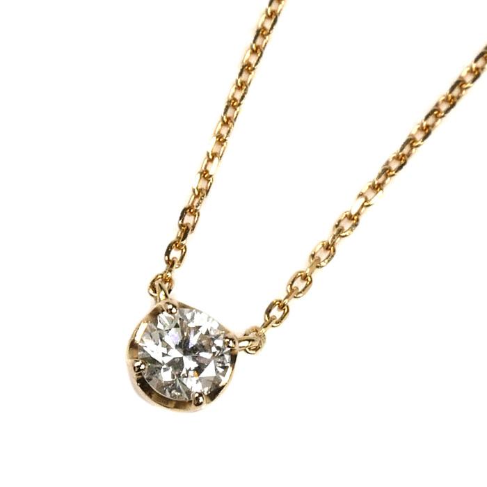 4℃ ヨンドシー K18 ダイヤモンドネックレス 18金 ピンクゴールド ヨンドシー 4℃ K18ピンクゴールドネックレス （ピンクゴールド