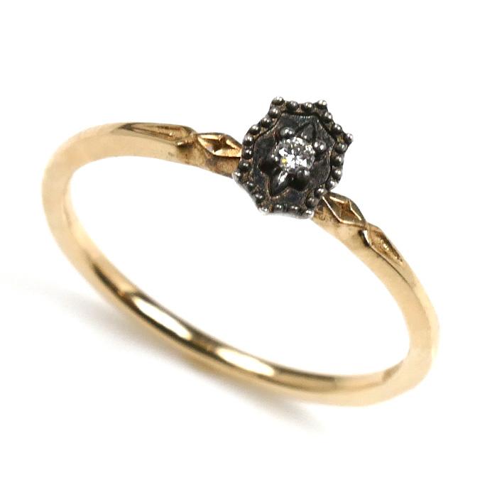 agete（アガット） K10PG/SILVER リング・指輪 ダイヤモンド0.01ct 11 