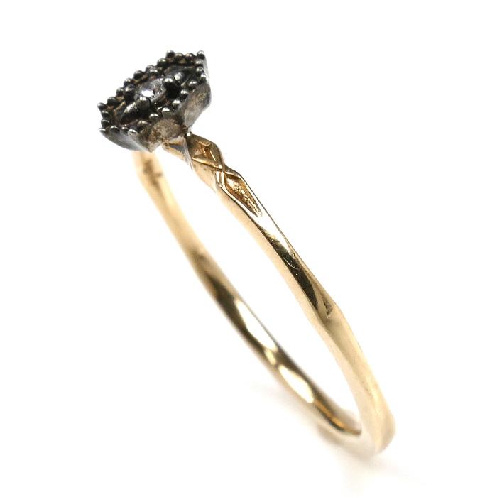 agete（アガット） K10PG/SILVER リング・指輪 ダイヤモンド0.01ct 11