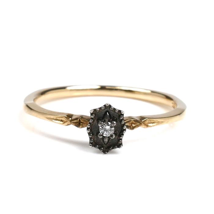 agete（アガット） K10PG/SILVER リング・指輪 ダイヤモンド0.01ct 11