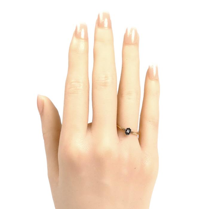 agete（アガット） K10PG/SILVER リング・指輪 ダイヤモンド0.01ct 11