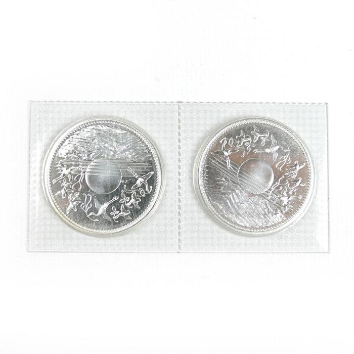 御在位六十年壱万円銀貨ブリスターパック2枚連結セット 1万円銀貨×2 純銀 御在位六十年 昭和六十一年 2連結 ブリスターパック